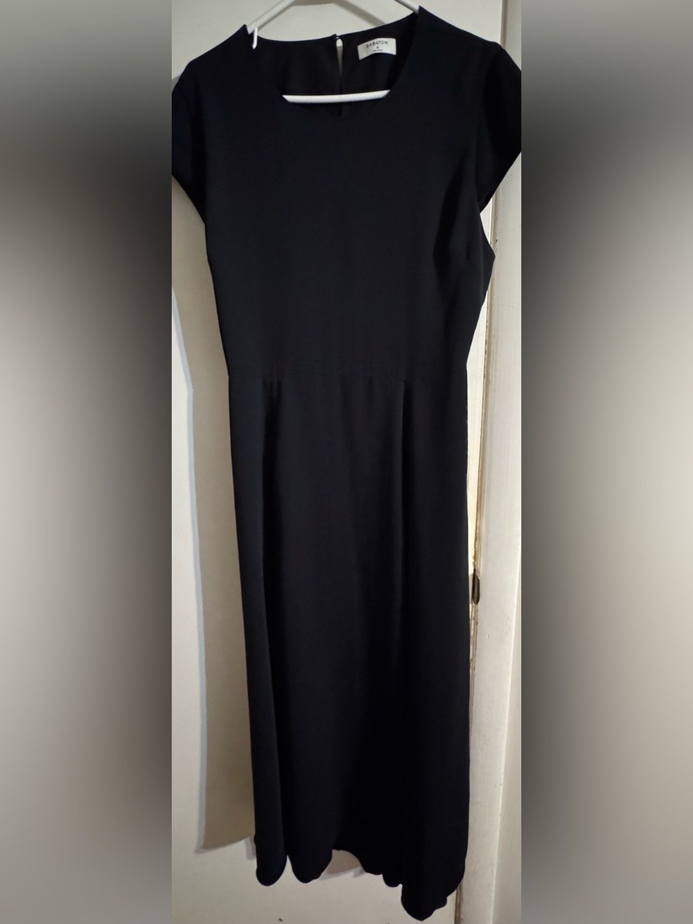 Babaton Aritzia Black Open Back Cutout Midi Dress Size 12